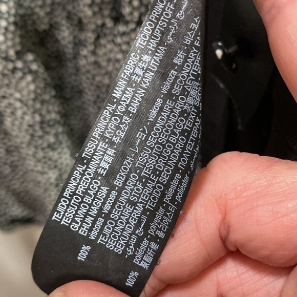 Zara The Helene dress SZ XXL mico dot Mini tiered Black/white puff sleeve FLAW - Picture 5 of 7